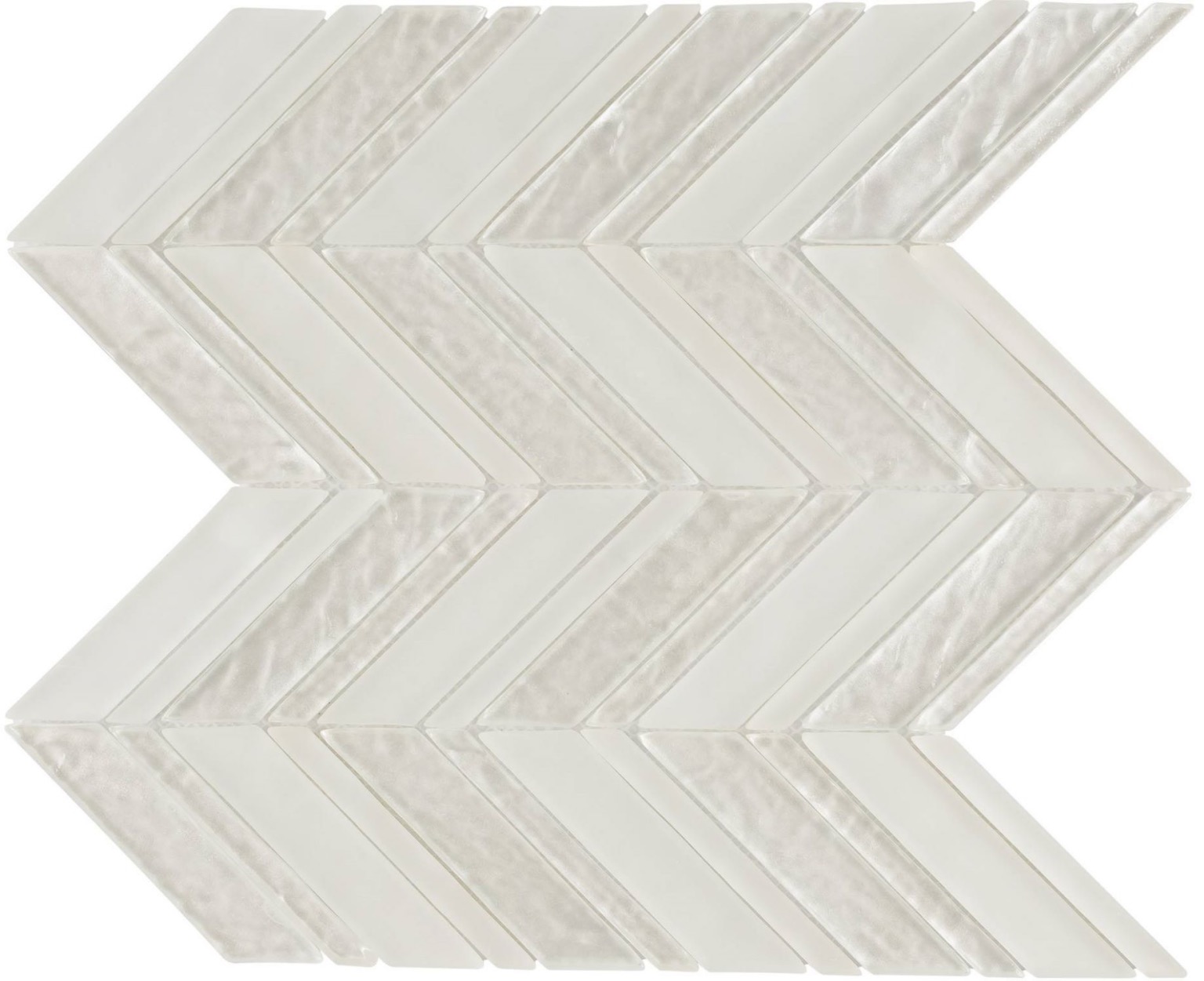 Chevron Pearl White