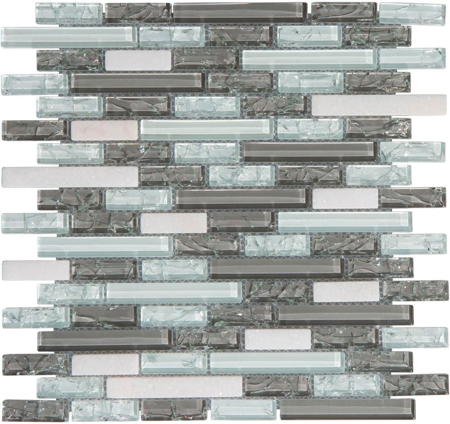 Crackled Grey/White