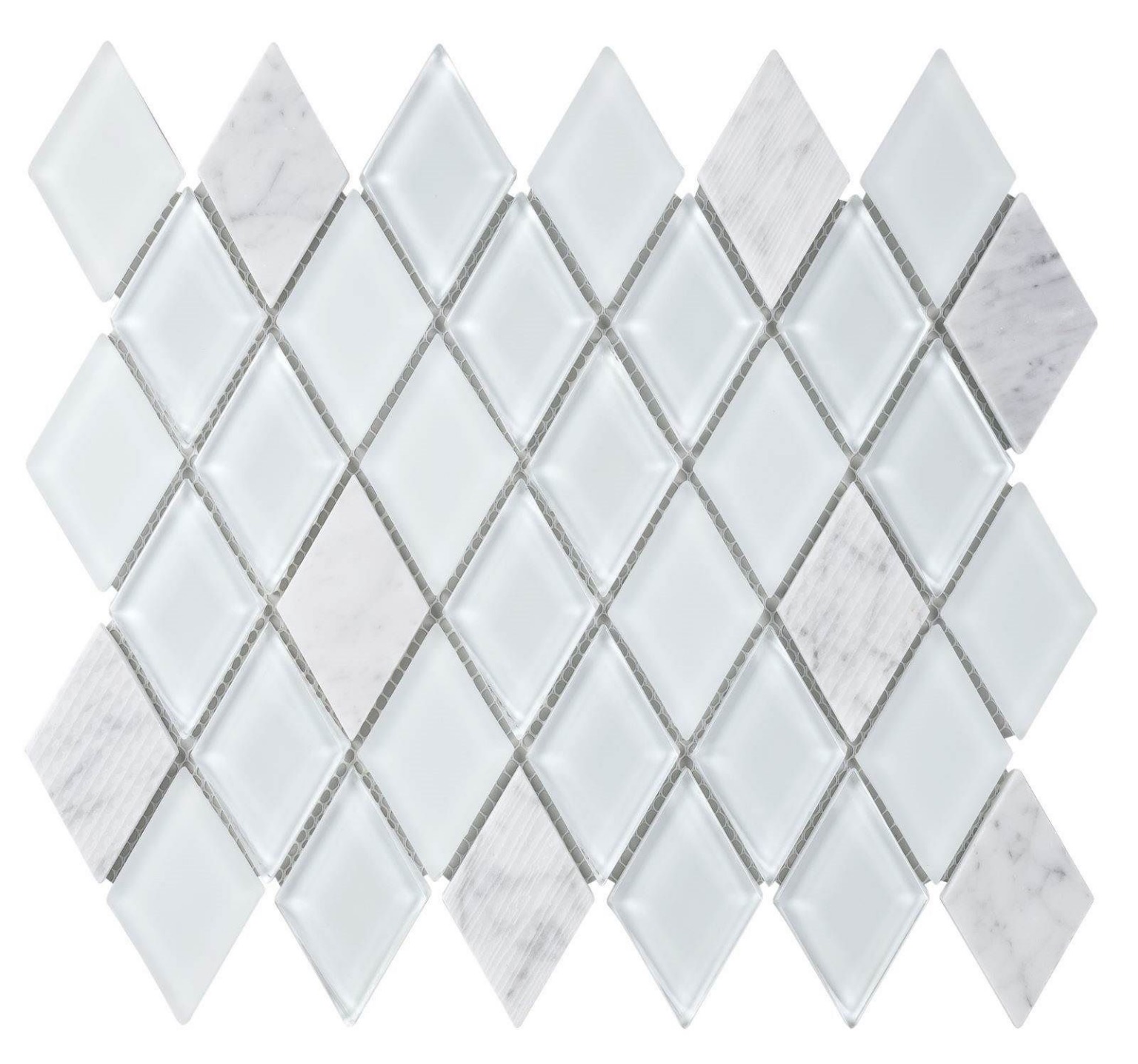 Diamonds White/Grey