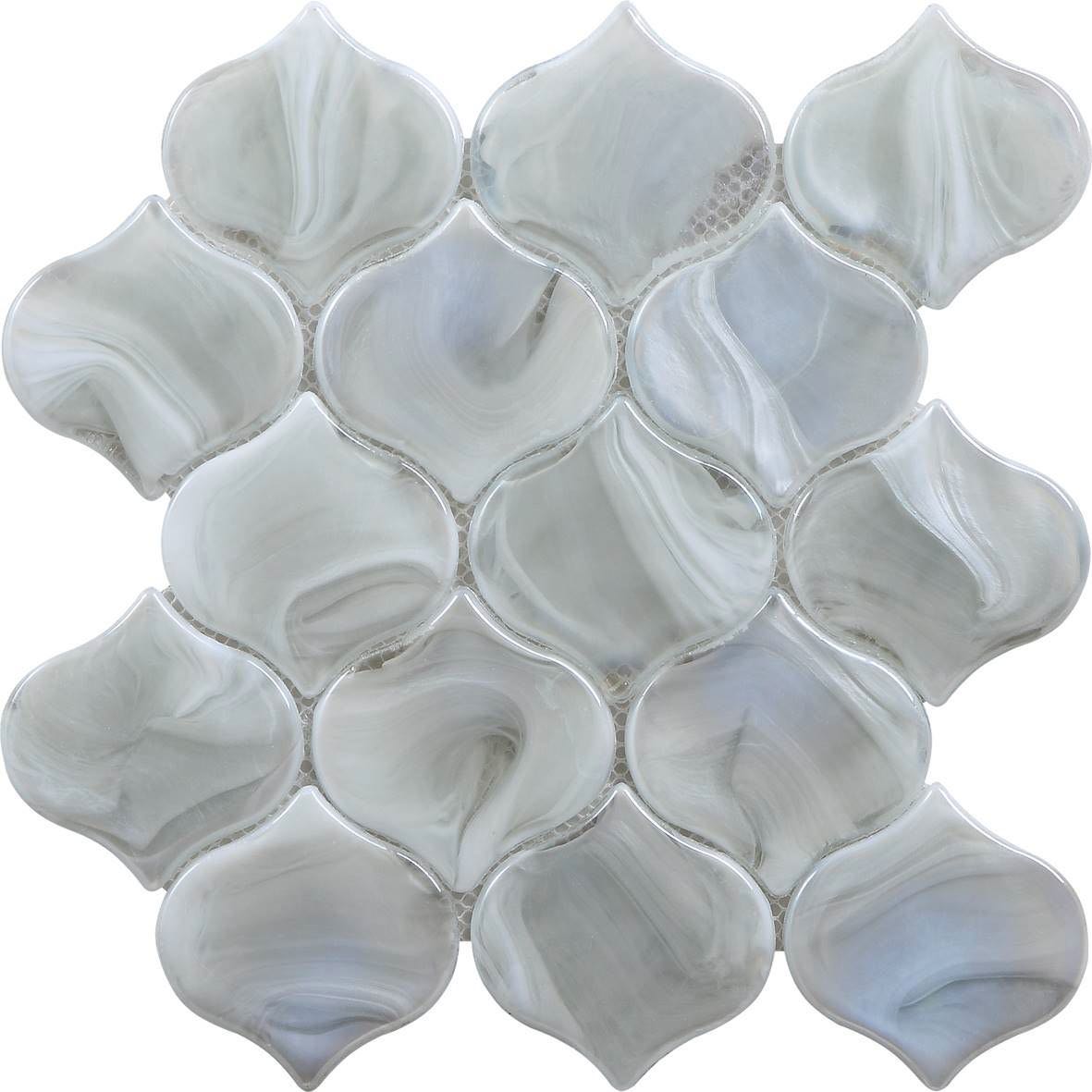 Hot Melted Glass Pearl White Eyedrop