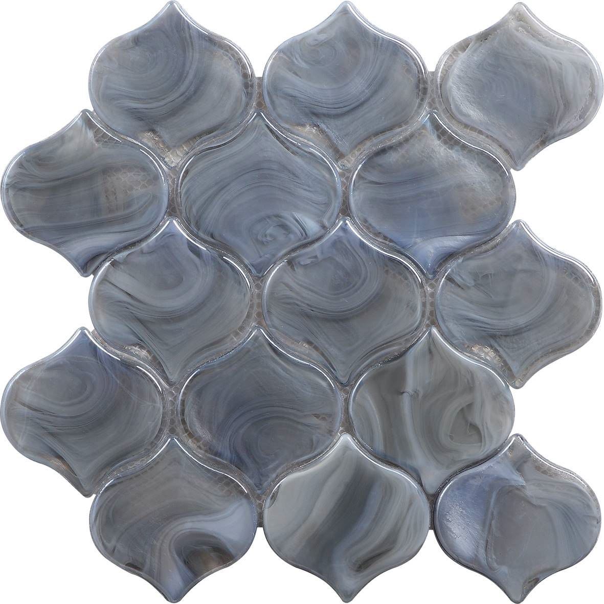 Hot Melted Glass Vintage Pewter Eyedrop