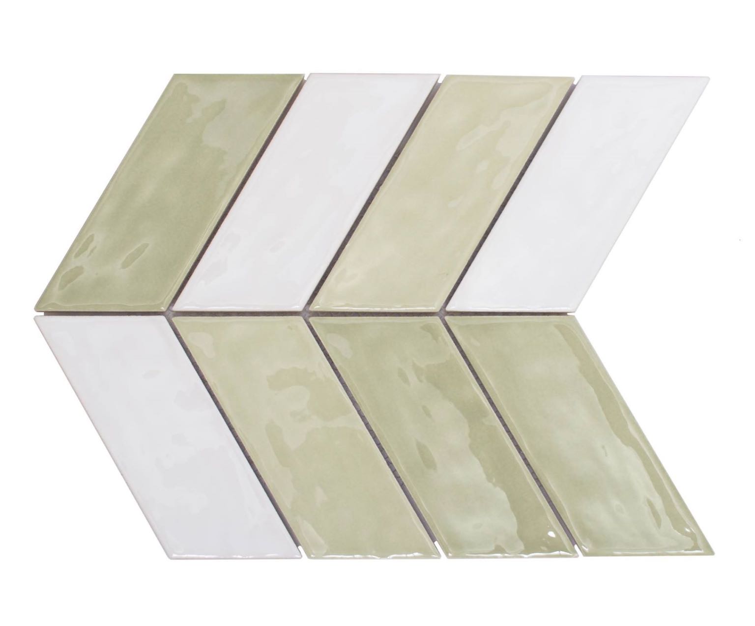 Sweet Celadon Chevron