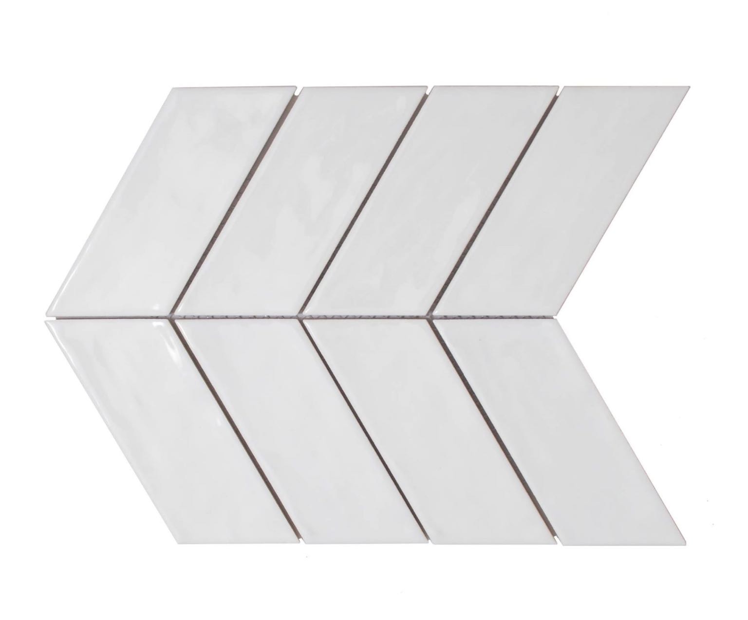 White Body Ceramic White Dove Chevron